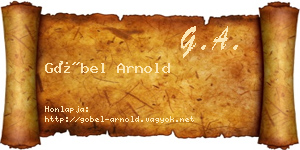 Göbel Arnold névjegykártya